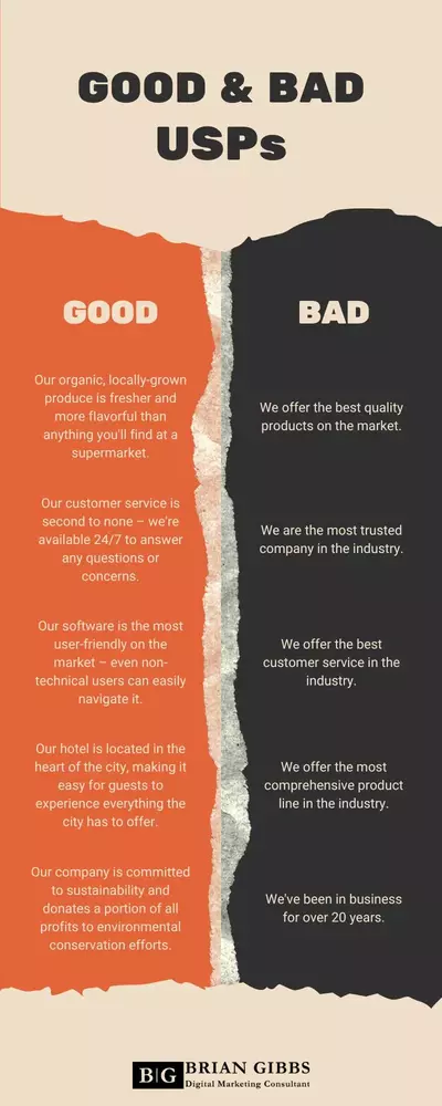 USP Success: The Dos and Don'ts of Crafting a Compelling Unique Selling Proposition for digital marketing (infographic)