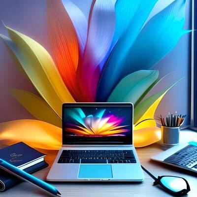 blog writer, vivid colors