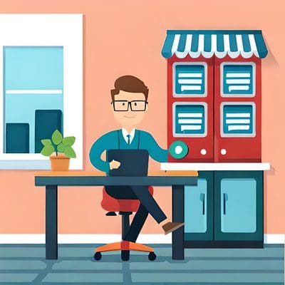 It helps to find the right platform for your business. small business owner using a social media platform