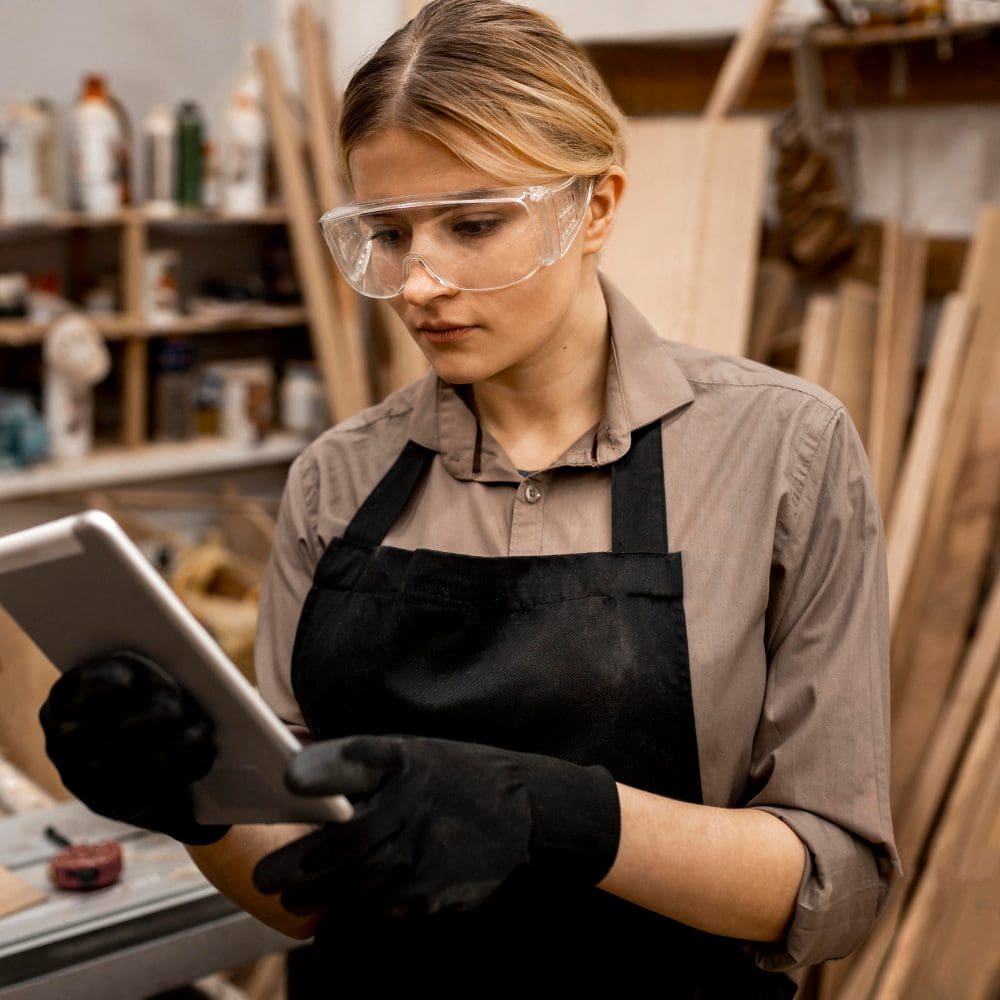 Tracking your digital marketing initiatives' performance is vital apart from these top practices. woman, glasses, black apron