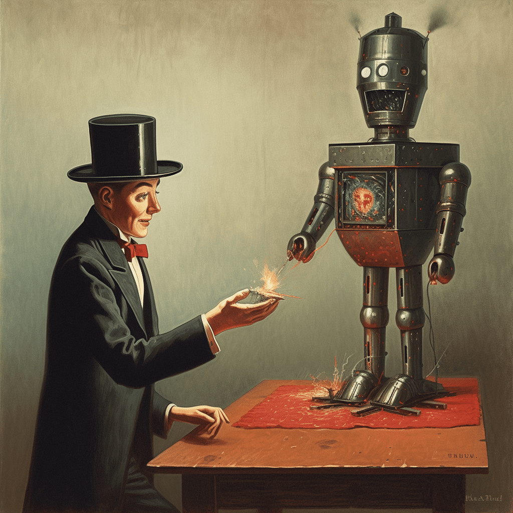 A magician showing AI Transformation Strategies for Local Businesses A magician showing AI Transformation Strategies for Local Businesses