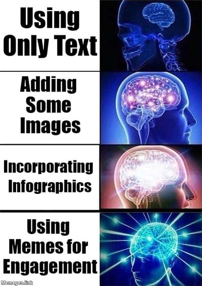 Using text and images to create engaging content with memes. Using text and images to create engaging content with memes.