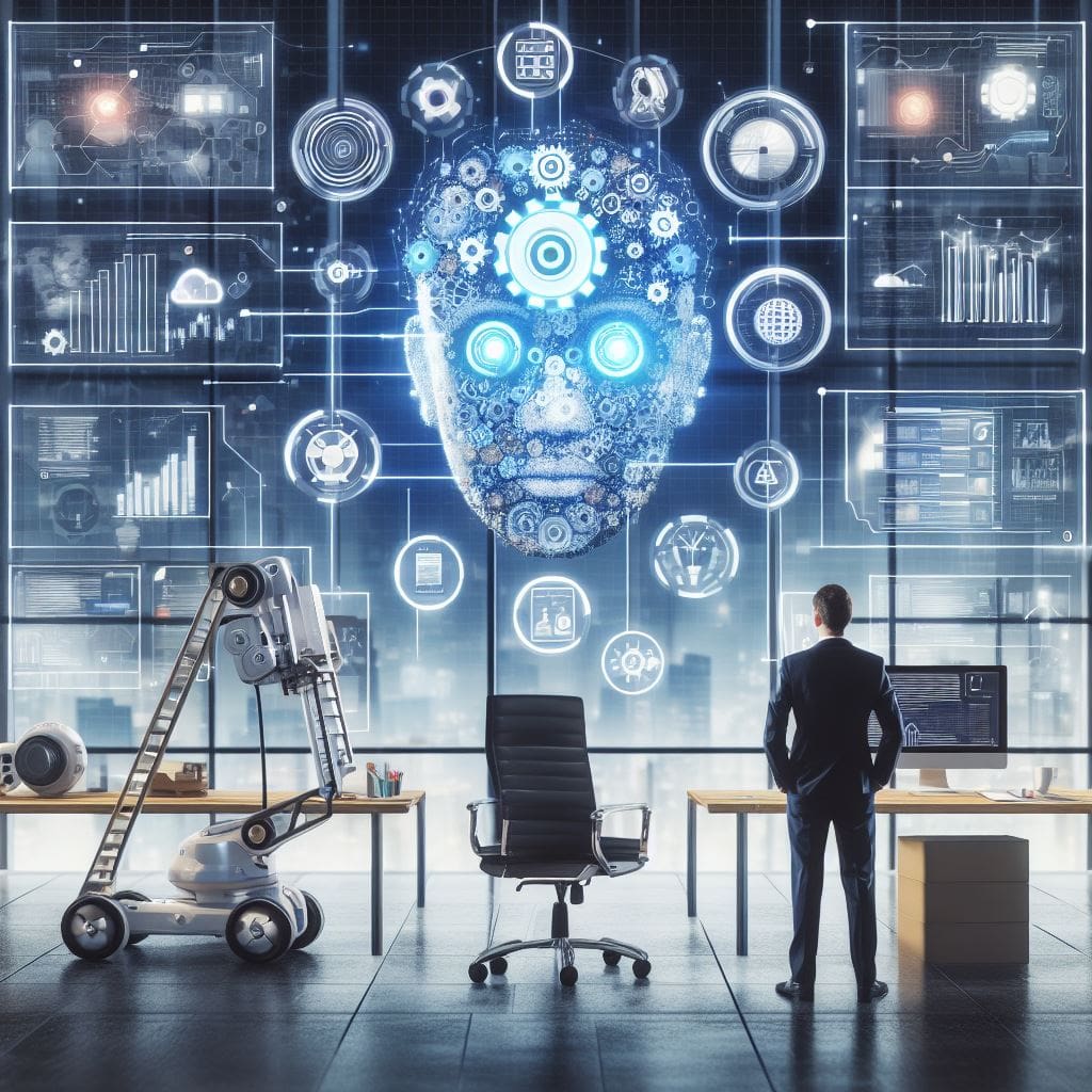 What's amazing about AI is it can be customized to fit different industries. Robot, office