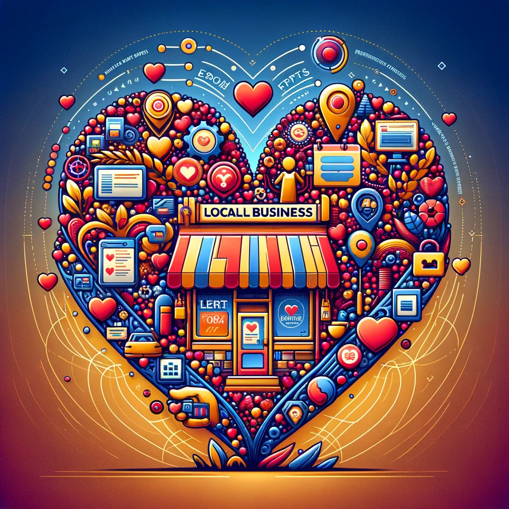 The Heartbeat of Local Business: Personalized and Efficient Service An illustration of a local business embracing digital transformation with the use of chatbots.