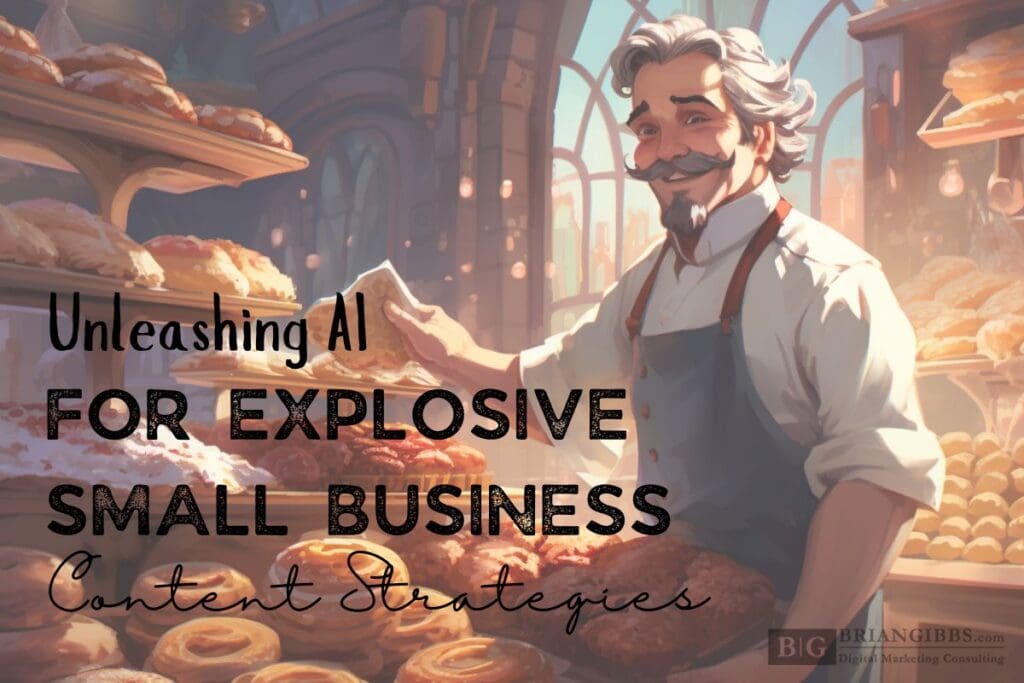 Unleashing AI for explosive small business content strategies.