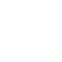White circular background with a black pixelated design showcasing the lowercase letters