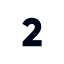 A bold, black number 2 centered on a white circular background with a thin black border, symbolizing the dual impact of effective Digital Marketing for Local Business Growth.